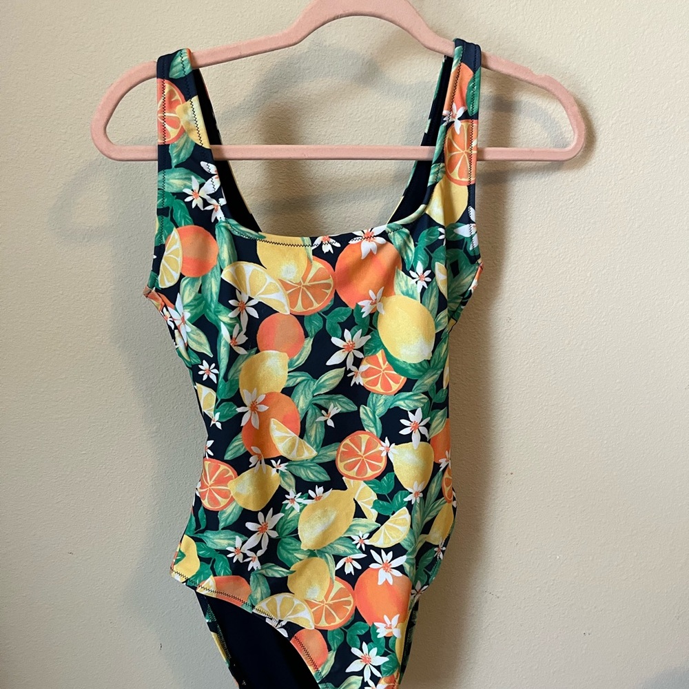 Citrus Print Swimsuit
